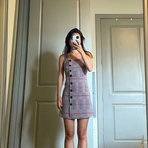 New Look Fall plaid mini dress